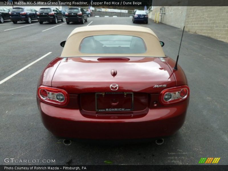 Copper Red Mica / Dune Beige 2011 Mazda MX-5 Miata Grand Touring Roadster