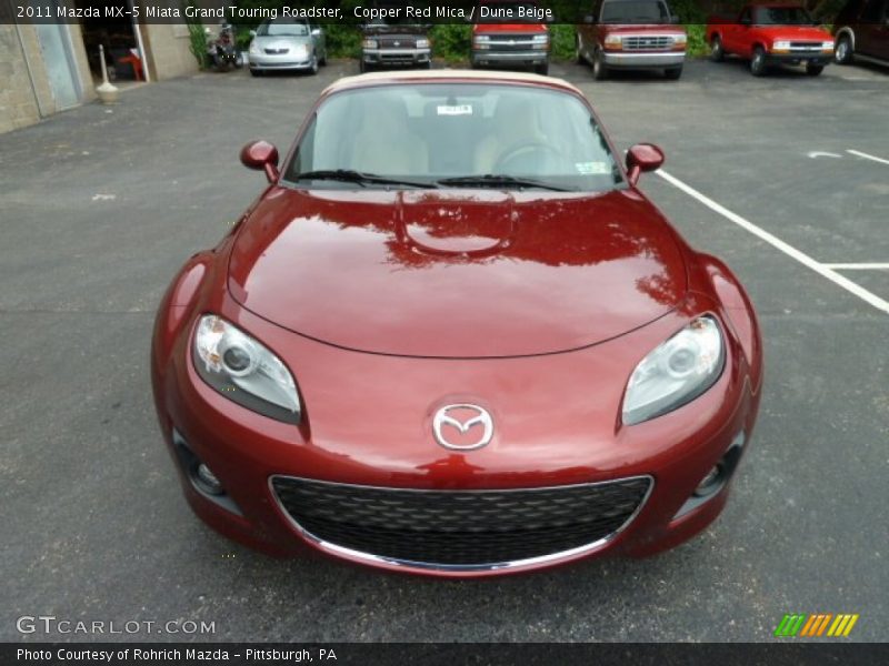 Copper Red Mica / Dune Beige 2011 Mazda MX-5 Miata Grand Touring Roadster