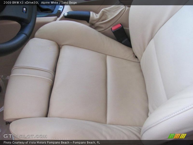 Alpine White / Sand Beige 2009 BMW X3 xDrive30i