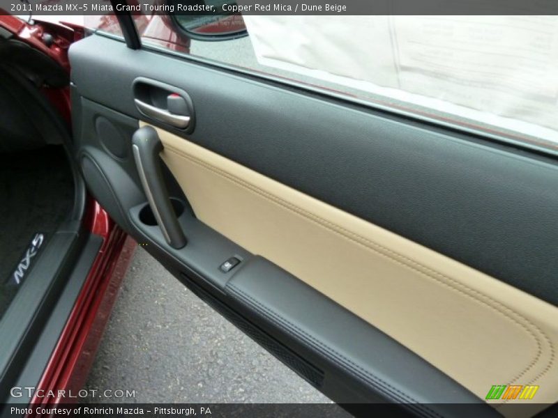 Copper Red Mica / Dune Beige 2011 Mazda MX-5 Miata Grand Touring Roadster