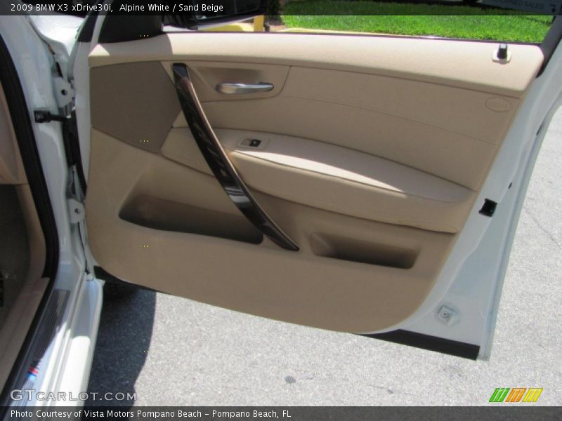 Alpine White / Sand Beige 2009 BMW X3 xDrive30i