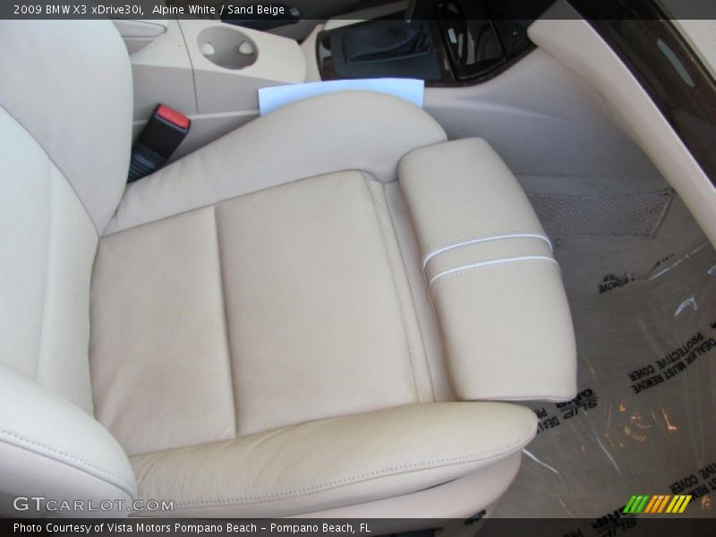 Alpine White / Sand Beige 2009 BMW X3 xDrive30i