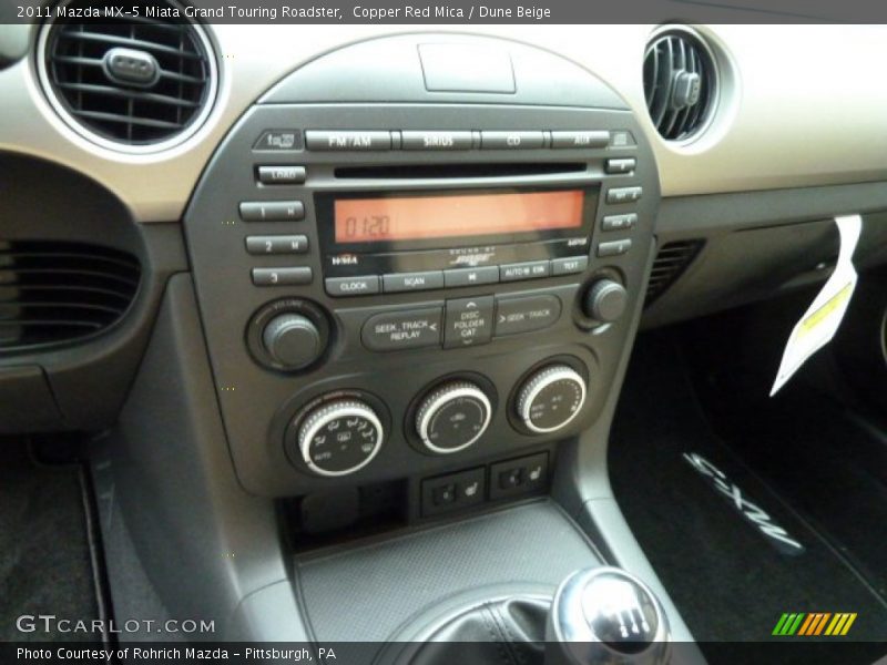 Copper Red Mica / Dune Beige 2011 Mazda MX-5 Miata Grand Touring Roadster