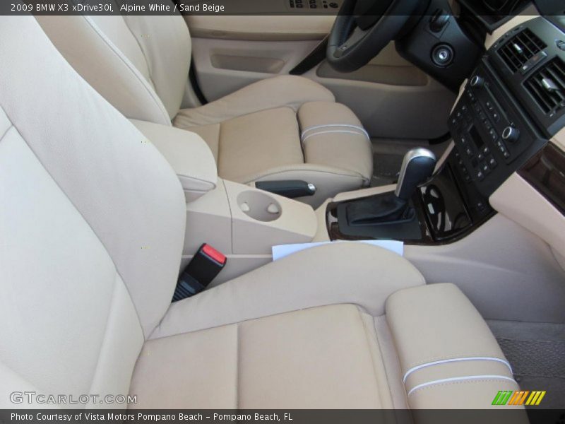 Alpine White / Sand Beige 2009 BMW X3 xDrive30i