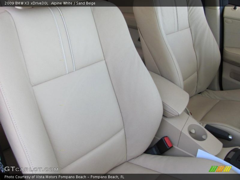 Alpine White / Sand Beige 2009 BMW X3 xDrive30i