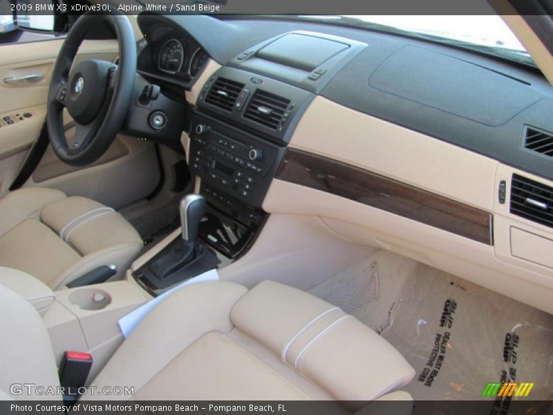 Alpine White / Sand Beige 2009 BMW X3 xDrive30i