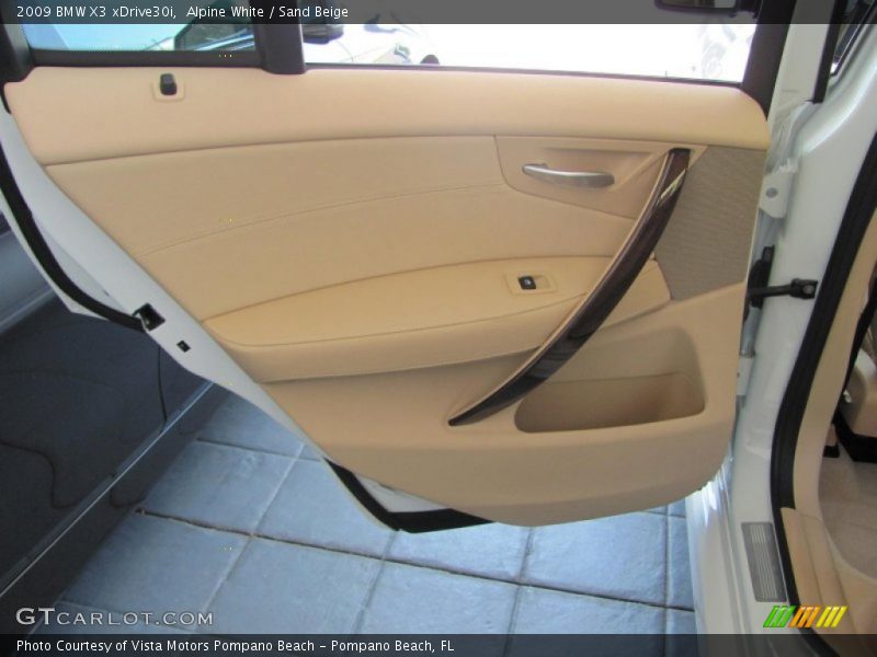 Alpine White / Sand Beige 2009 BMW X3 xDrive30i