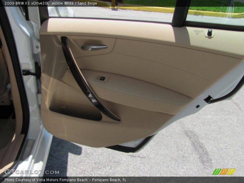 Alpine White / Sand Beige 2009 BMW X3 xDrive30i
