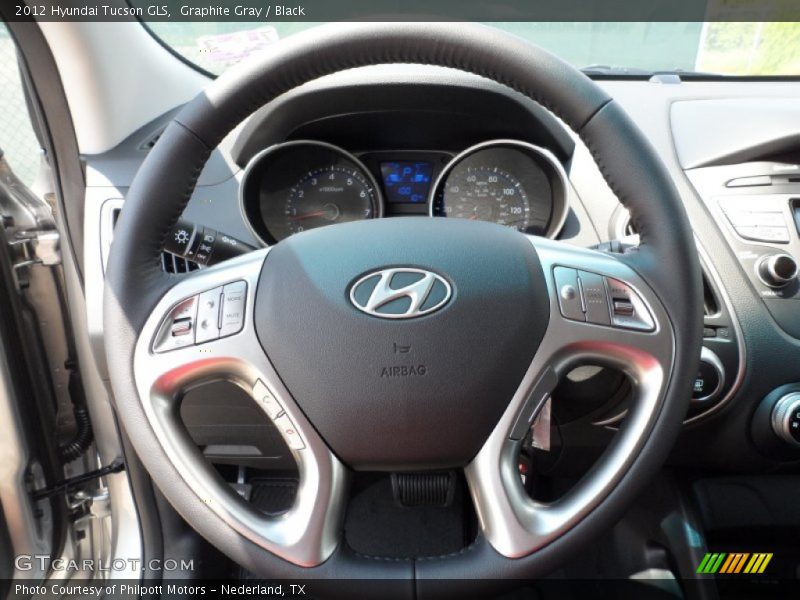 Graphite Gray / Black 2012 Hyundai Tucson GLS