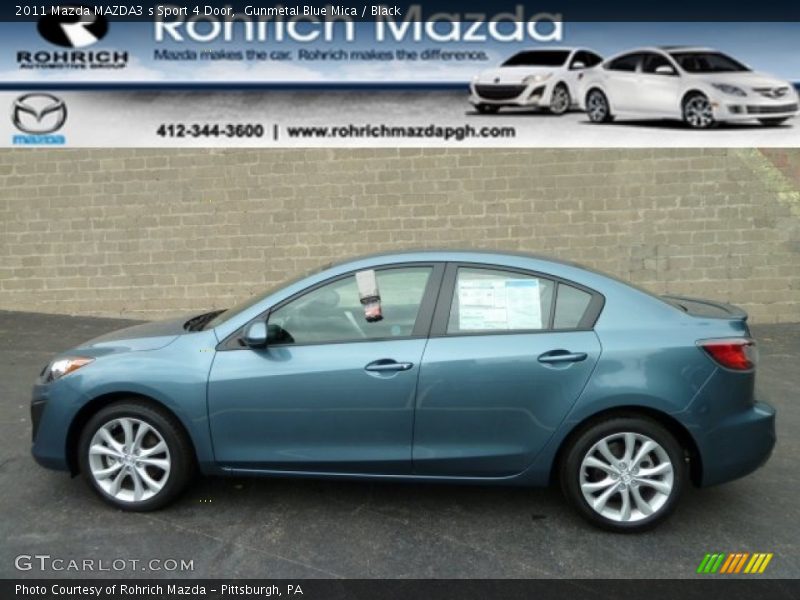 Gunmetal Blue Mica / Black 2011 Mazda MAZDA3 s Sport 4 Door