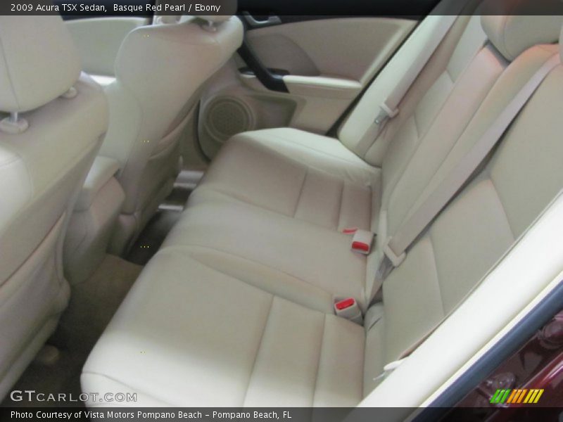Basque Red Pearl / Ebony 2009 Acura TSX Sedan
