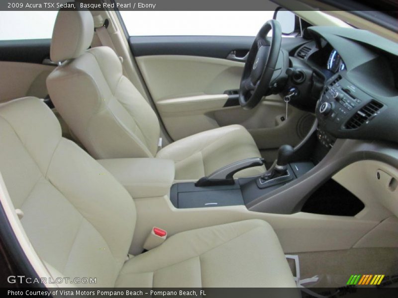 Basque Red Pearl / Ebony 2009 Acura TSX Sedan