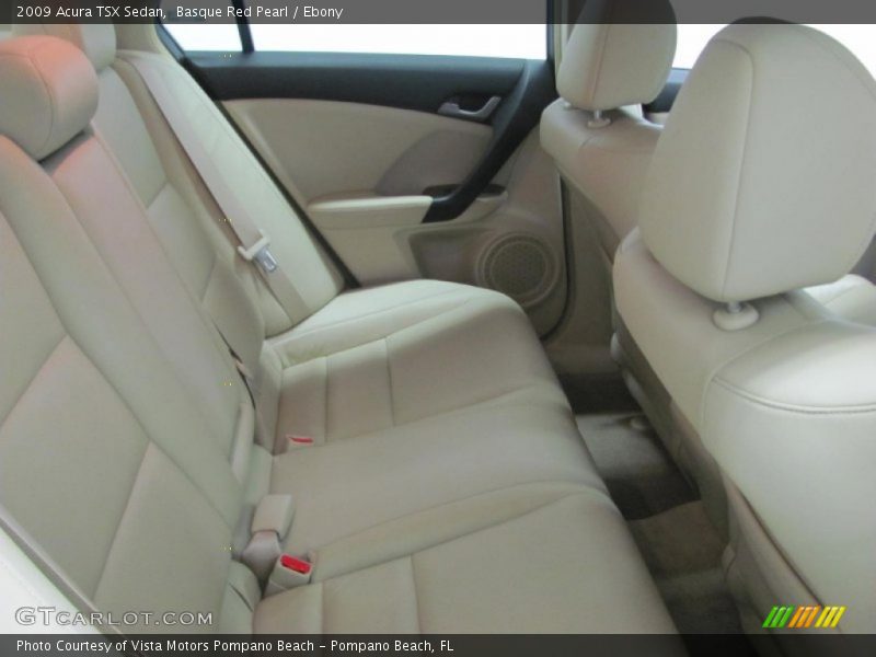 Basque Red Pearl / Ebony 2009 Acura TSX Sedan