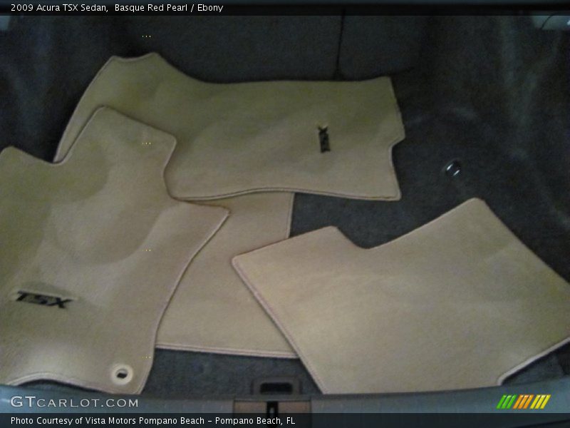 Basque Red Pearl / Ebony 2009 Acura TSX Sedan