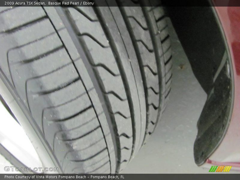 Basque Red Pearl / Ebony 2009 Acura TSX Sedan