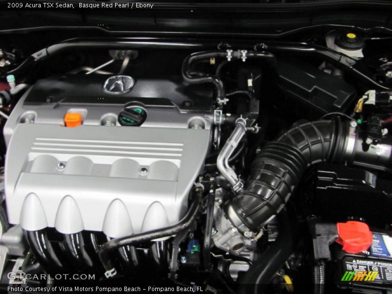 Basque Red Pearl / Ebony 2009 Acura TSX Sedan