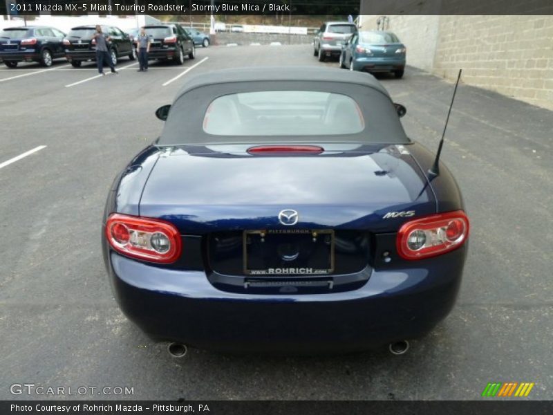 Stormy Blue Mica / Black 2011 Mazda MX-5 Miata Touring Roadster