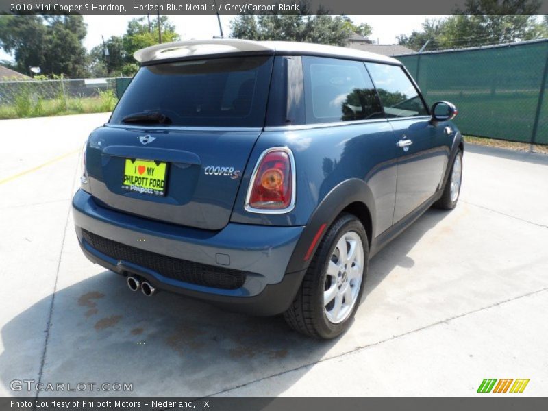 Horizon Blue Metallic / Grey/Carbon Black 2010 Mini Cooper S Hardtop