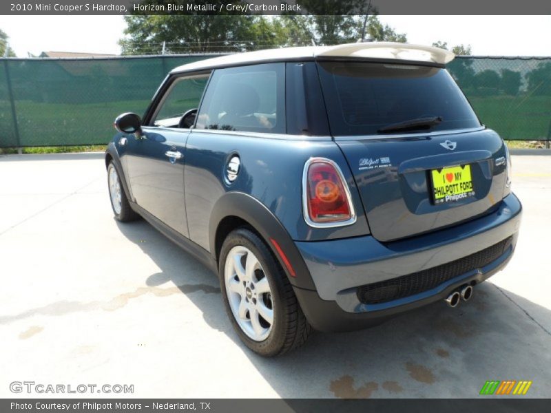 Horizon Blue Metallic / Grey/Carbon Black 2010 Mini Cooper S Hardtop