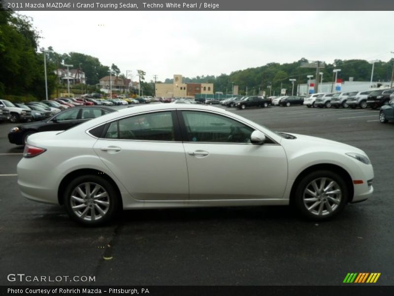 Techno White Pearl / Beige 2011 Mazda MAZDA6 i Grand Touring Sedan