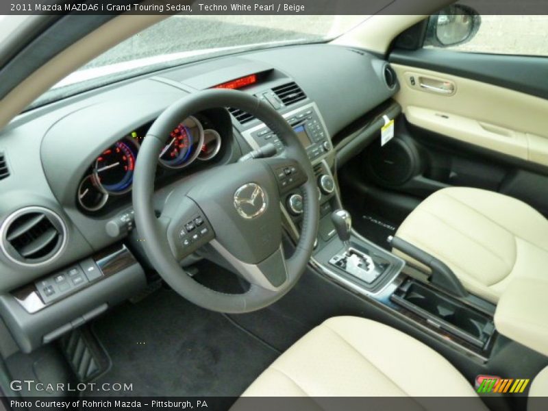  2011 MAZDA6 i Grand Touring Sedan Beige Interior