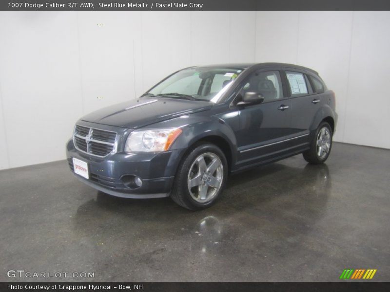 Steel Blue Metallic / Pastel Slate Gray 2007 Dodge Caliber R/T AWD