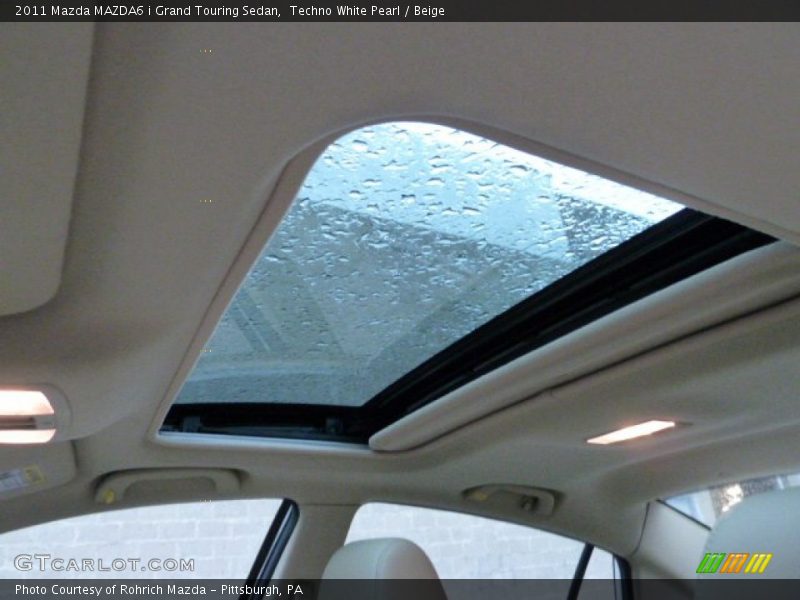 Techno White Pearl / Beige 2011 Mazda MAZDA6 i Grand Touring Sedan