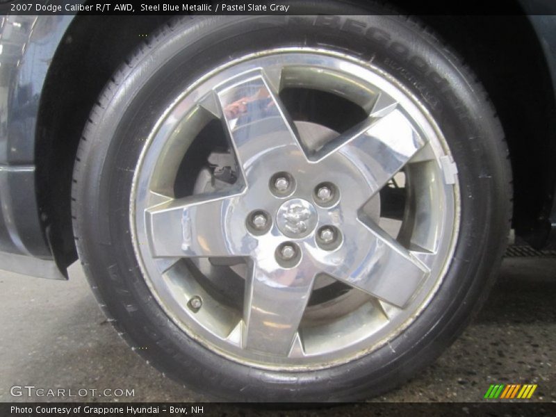 Steel Blue Metallic / Pastel Slate Gray 2007 Dodge Caliber R/T AWD