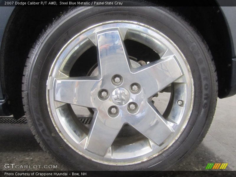 Steel Blue Metallic / Pastel Slate Gray 2007 Dodge Caliber R/T AWD