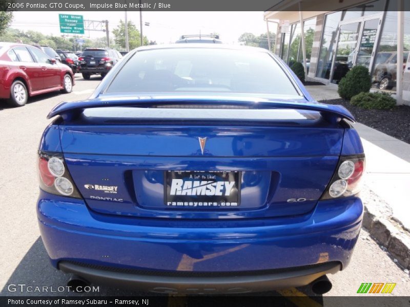 Impulse Blue Metallic / Blue 2006 Pontiac GTO Coupe