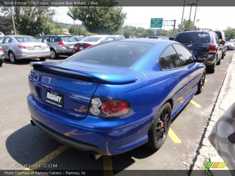 Impulse Blue Metallic / Blue 2006 Pontiac GTO Coupe