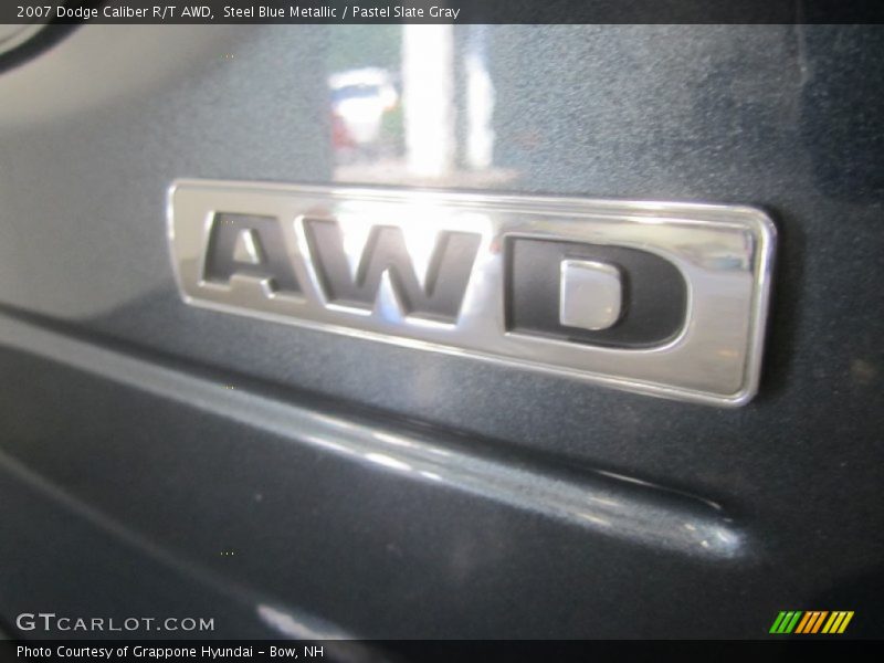 Steel Blue Metallic / Pastel Slate Gray 2007 Dodge Caliber R/T AWD