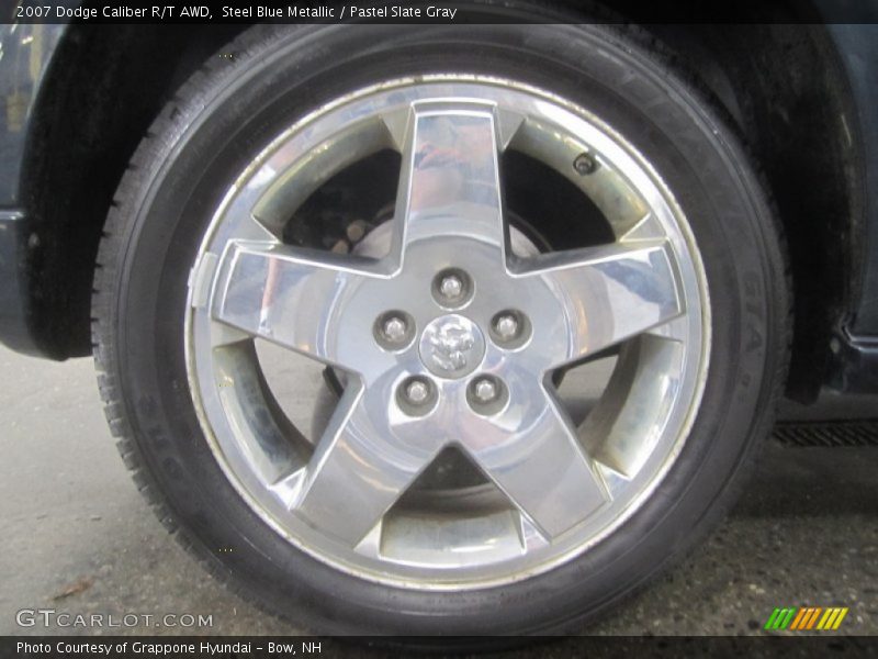 Steel Blue Metallic / Pastel Slate Gray 2007 Dodge Caliber R/T AWD