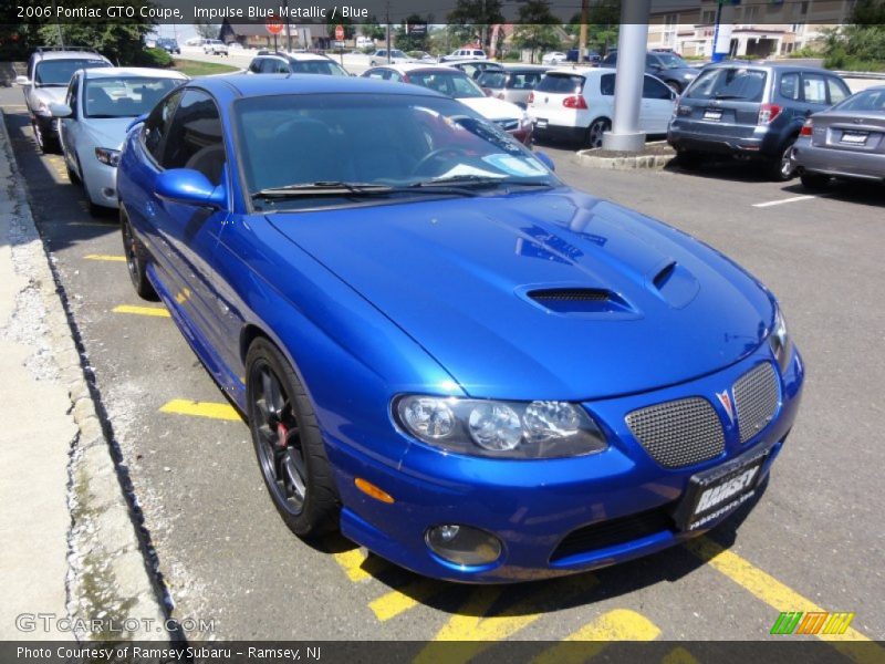 Impulse Blue Metallic / Blue 2006 Pontiac GTO Coupe