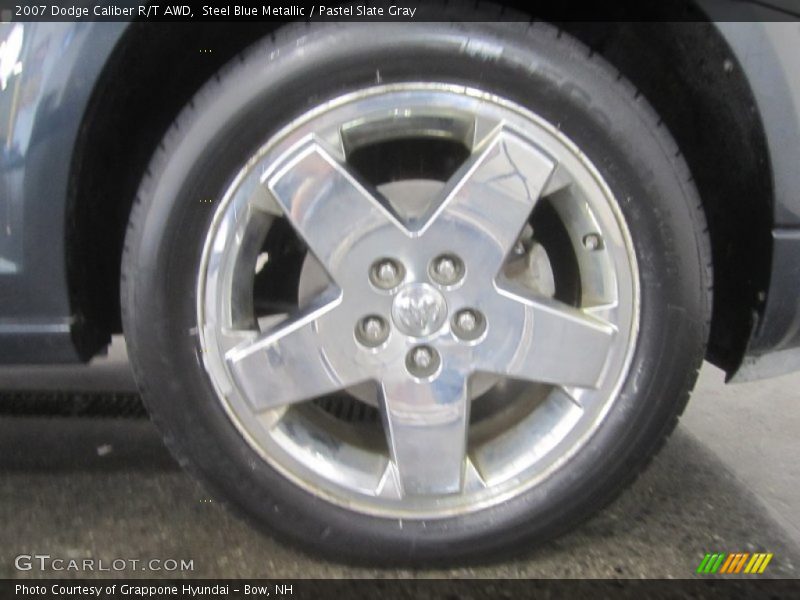 Steel Blue Metallic / Pastel Slate Gray 2007 Dodge Caliber R/T AWD