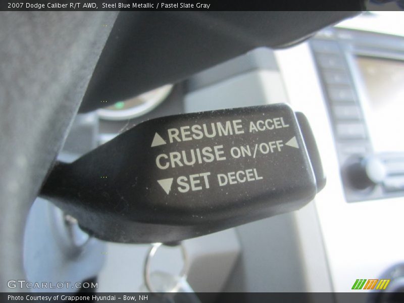 Steel Blue Metallic / Pastel Slate Gray 2007 Dodge Caliber R/T AWD