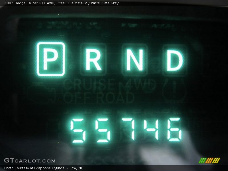 Steel Blue Metallic / Pastel Slate Gray 2007 Dodge Caliber R/T AWD