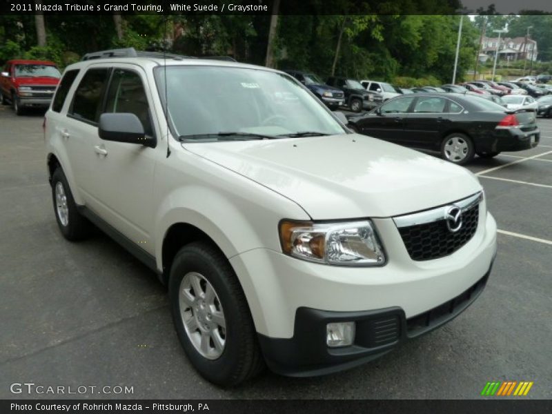 White Suede / Graystone 2011 Mazda Tribute s Grand Touring