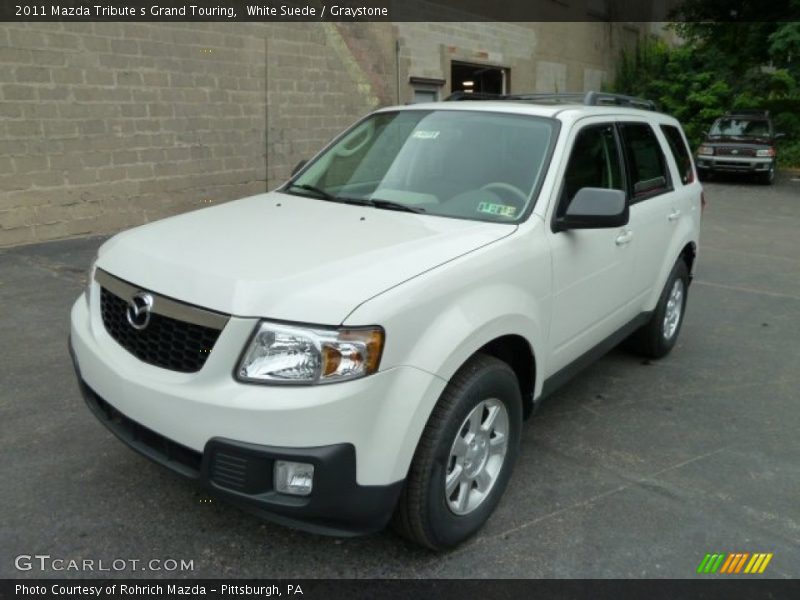 White Suede / Graystone 2011 Mazda Tribute s Grand Touring