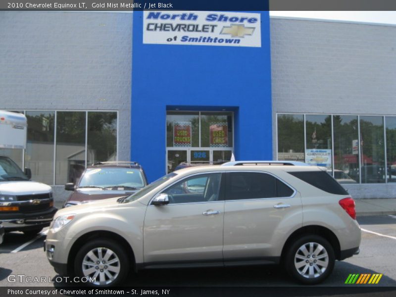 Gold Mist Metallic / Jet Black 2010 Chevrolet Equinox LT