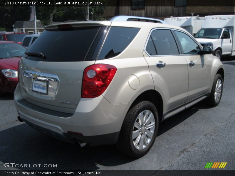 Gold Mist Metallic / Jet Black 2010 Chevrolet Equinox LT