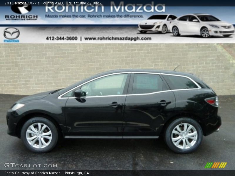 Brilliant Black / Black 2011 Mazda CX-7 s Touring AWD