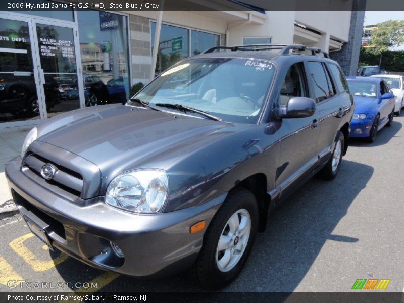 Steel Blue / Gray 2006 Hyundai Santa Fe GLS 4WD