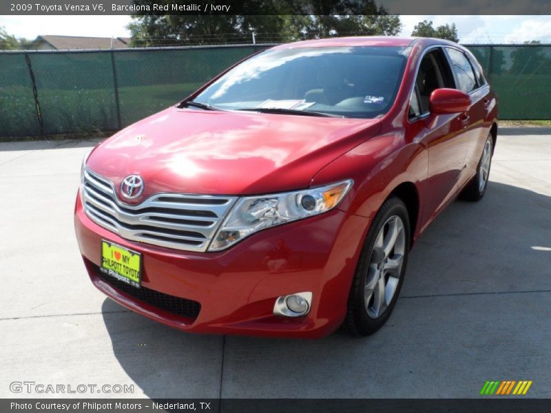 Barcelona Red Metallic / Ivory 2009 Toyota Venza V6