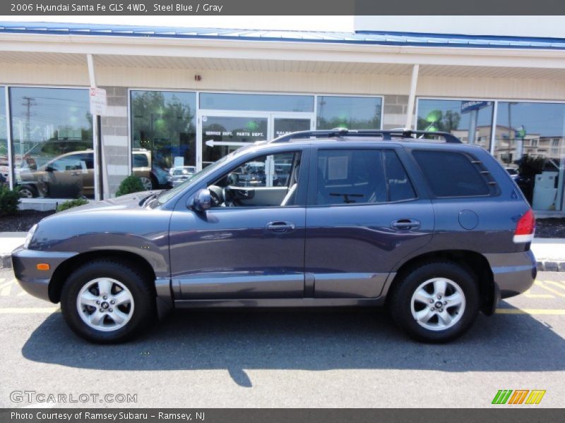Steel Blue / Gray 2006 Hyundai Santa Fe GLS 4WD
