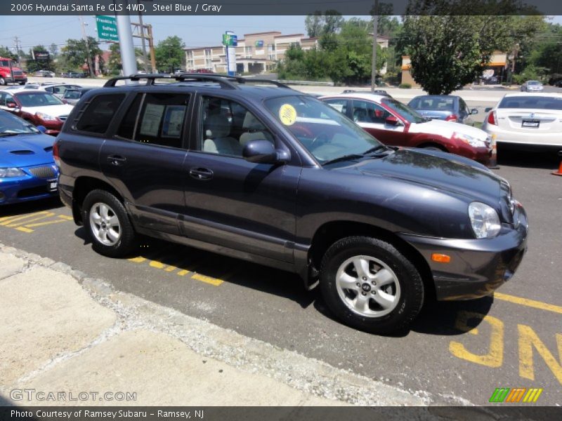 Steel Blue / Gray 2006 Hyundai Santa Fe GLS 4WD