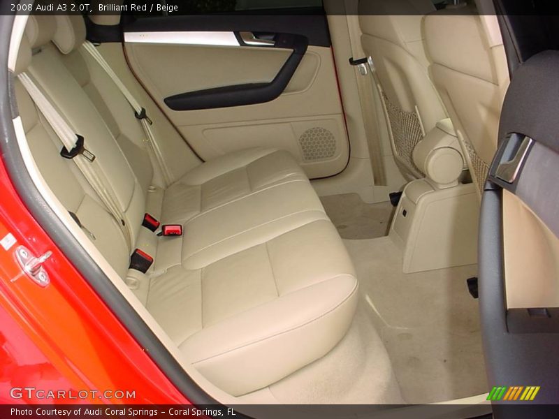 Brilliant Red / Beige 2008 Audi A3 2.0T