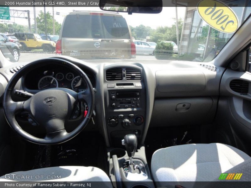 Steel Blue / Gray 2006 Hyundai Santa Fe GLS 4WD