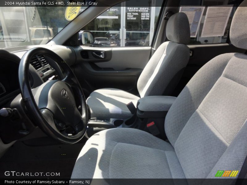 Steel Blue / Gray 2004 Hyundai Santa Fe GLS 4WD