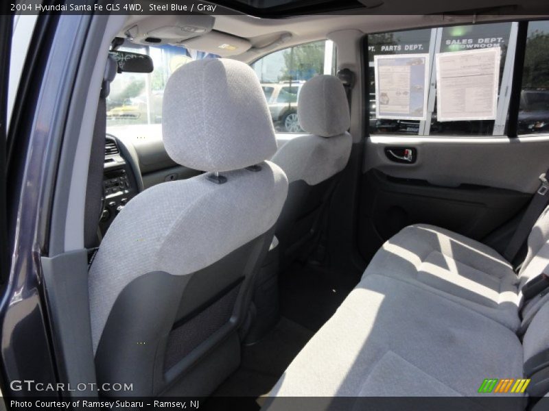 Steel Blue / Gray 2004 Hyundai Santa Fe GLS 4WD